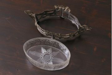 アンティーク雑貨　フランスアンティーク　ルイ16世様式　装飾がクラシカルなジャルディニエール(テーブルウェア、フラワーポット)(R-042354)