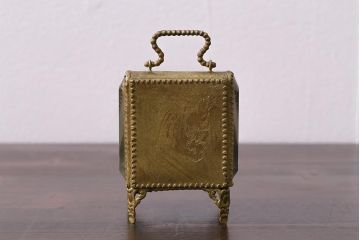 アンティーク雑貨　フランスアンティーク　ディスプレイに高級感をプラスするジュエリーケース(ディスプレイケース、懐中時計入れ)(R-042356)
