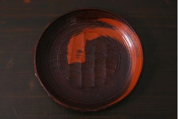 村瀬治兵衛　干菓子器(木製漆器)(R-042357)