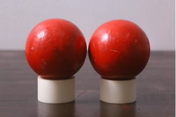 レトロ雑貨　昭和レトロ　キンキン堂　木製ボーリングセット(三越)(R-042358)