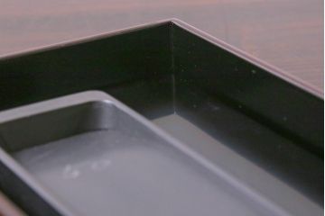 平安象彦　共箱　垣菊蒔絵　硯箱(木製漆器)(R-042359)