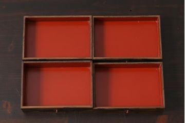 アンティーク家具　明治期　指物家具　凝ったつくりの唐桑菓子箪笥(R-042364)