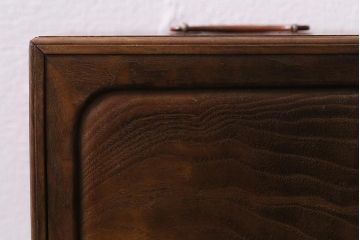 アンティーク家具　明治期　指物家具　凝ったつくりの唐桑菓子箪笥(R-042364)