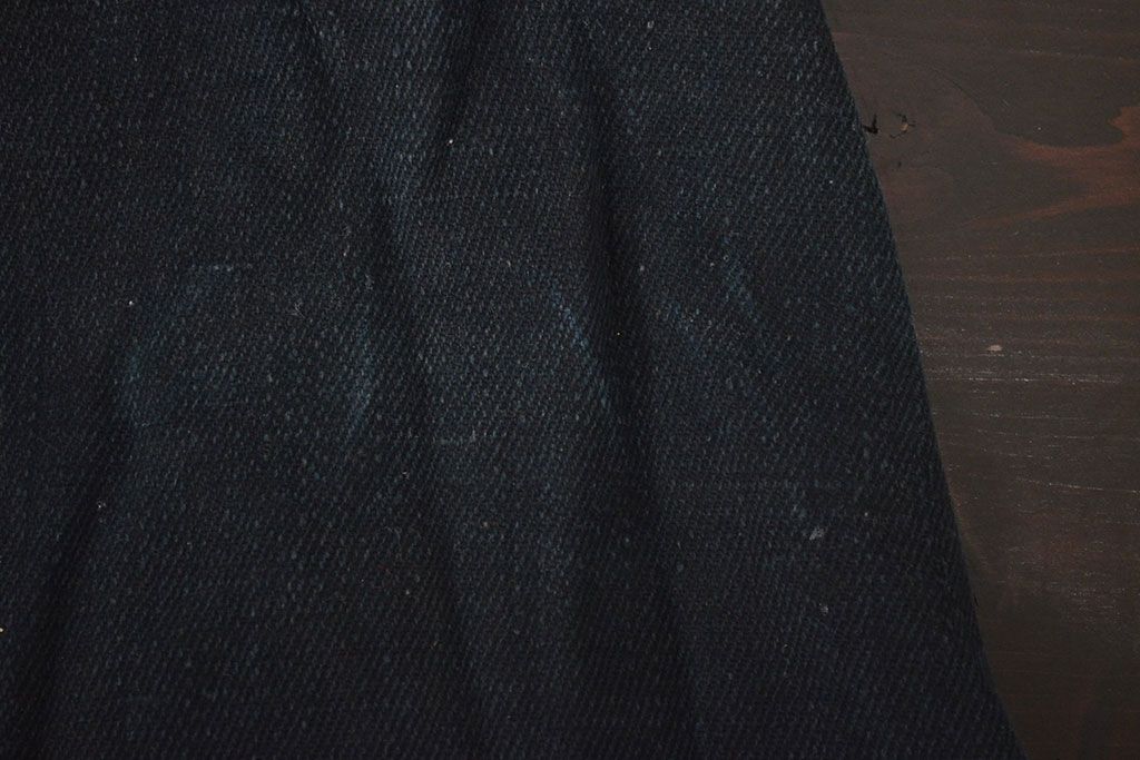 アンティーク雑貨　明治〜大正　古い火消し頭巾(刺子、木綿、藍染、古布)(R-042401)