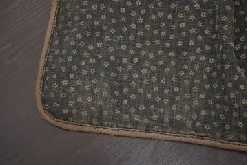 アンティーク雑貨　明治〜大正　古い火消し頭巾(刺子、木綿、藍染、古布)(R-042401)