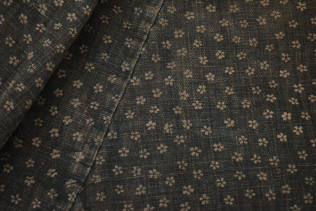 アンティーク雑貨　明治〜大正　古い火消し頭巾(刺子、木綿、藍染、古布)(R-042401)