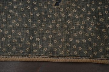 アンティーク雑貨　明治〜大正　古い火消し頭巾(刺子、木綿、藍染、古布)(R-042401)