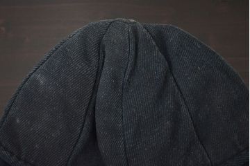 アンティーク雑貨　明治〜大正　古い火消し頭巾(刺子、木綿、藍染、古布)(R-042401)