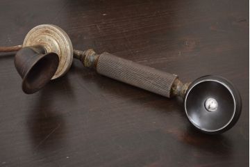 アンティーク雑貨　大正十年　日本電気株式会社　デルビル磁石式電話機(R-042409)