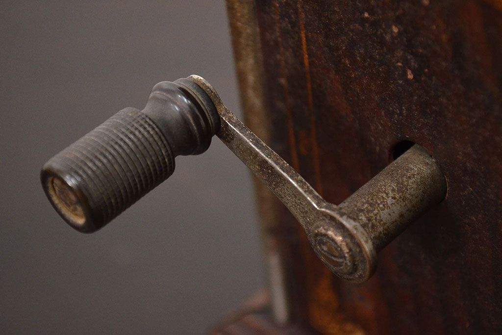 アンティーク雑貨　大正十年　日本電気株式会社　デルビル磁石式電話機(R-042409)