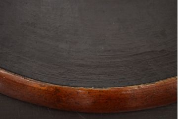 アンティーク雑貨　味の良い古い木製盆(李朝、時代物、漆器)(R-042411)