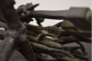 アンティーク雑貨　昭和初期　古い二宮金次郎　ブロンズ像　6.41kg(應需銘)(R-042414)