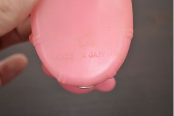 アンティーク雑貨　昭和レトロ　ビンテージラバードール3点(象、鹿、くま、ビニール人形)(R-042448)