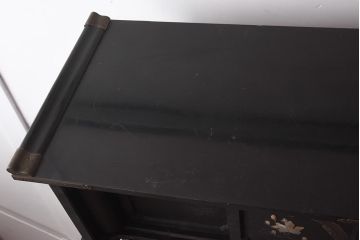 アンティーク家具　螺鈿と蒔絵の華やかな意匠が目を引く飾り棚(飾棚、茶棚)(R-042453)