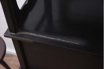アンティーク家具　螺鈿と蒔絵の華やかな意匠が目を引く飾り棚(飾棚、茶棚)(R-042453)