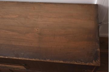 アンティーク家具　昭和初期　レトロな雰囲気が味のあるローボード(テレビ台、キャビネット、収納棚)(R-042454)