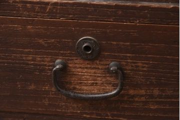 アンティーク家具　昭和初期　レトロな雰囲気が味のあるローボード(テレビ台、キャビネット、収納棚)(R-042454)