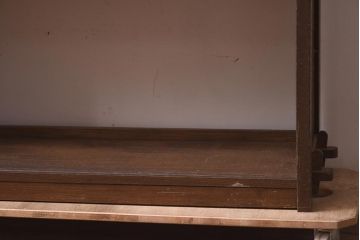 レトロ家具　シンプルな作りの本棚(オープンラック、シェルフ、飾り棚)(R-042458)