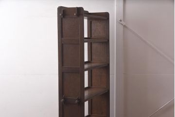 レトロ家具　シンプルな作りの本棚(オープンラック、シェルフ、飾り棚)(R-042458)