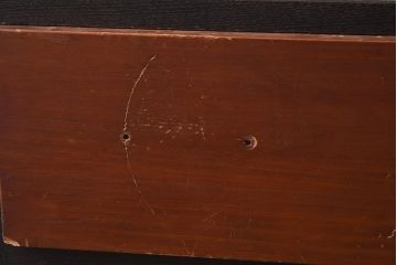 レトロ家具　すっきりとしたツートーンのチェスト(タンス、箪笥、引き出し)(R-042460)