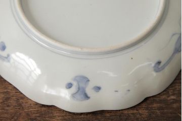アンティーク雑貨　古民具・骨董　明治期　伊万里焼　色絵七寸皿2枚セット(和食器、中皿)(R-042462)