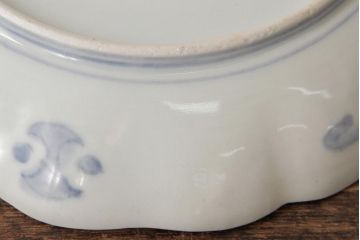 アンティーク雑貨　古民具・骨董　明治期　伊万里焼　色絵七寸皿3枚セット(和食器、中皿)(R-042463)