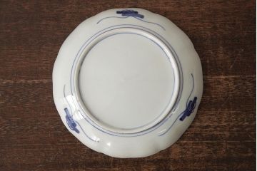 アンティーク雑貨　古民具・骨董　明治期　伊万里焼　色絵七寸皿2枚セット(和食器、中皿)(R-042465)
