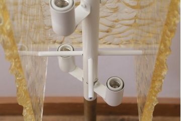 ヴィンテージ照明　大理石　モダンなデザインが魅力のフロアスタンド(フロアライト、ビンテージ)(R-042482)