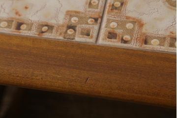 ヴィンテージ家具　北欧ビンテージ　G-PLAN(ジープラン)　チーク材　タイルトップがお洒落なネストテーブル(サイドテーブル)(R-042487)
