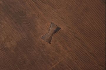 ビンテージ家具　高級杉材　使い込まれた風合いが味わい深い座卓(ローテーブル)(R-042495)