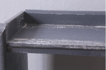 ペイント家具　昭和中期　シャビーな空間にぴったりなオープンラック(本棚、ウッドシェルフ、収納棚、飾り棚)(R-042499)