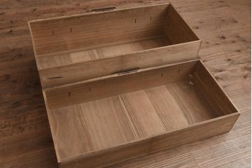 アンティーク家具　総桐材　和空間を引き立てる箪笥ローボード(ローチェスト、引き出し、衣装箪笥)(R-042532)