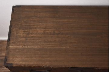 アンティーク家具　総桐材　和空間を引き立てる箪笥ローボード(ローチェスト、引き出し、衣装箪笥)(R-042532)