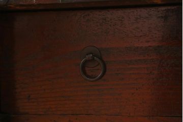 アンティーク家具　和製アンティーク　明治大正期　使いこまれた味わいが魅力の二本松箪笥(重ね箪笥、引き出し、衣装箪笥)(R-042536)