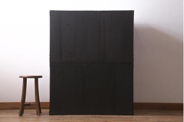 アンティーク家具　和製アンティーク　明治大正期　使いこまれた味わいが魅力の二本松箪笥(重ね箪笥、引き出し、衣装箪笥)(R-042536)