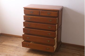 中古　横浜ダニエル(daniel)　A-103　エレガントな意匠が素敵な整理タンス(チェスト、引き出し)(定価約60万)(R-042548)