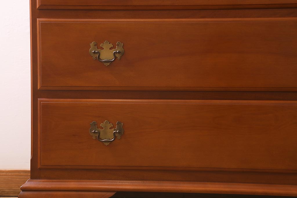 中古　横浜ダニエル(daniel)　A-103　エレガントな意匠が素敵な整理タンス(チェスト、引き出し)(定価約60万)(R-042548)