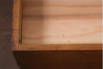 アンティーク家具　昭和レトロ　小物収納に便利な栓材製の小引き出し(収納箱)(R-042560)