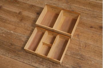 レトロ家具　昭和レトロ　上品な趣きが魅力的な小引き出し(小物収納、裁縫箱)(R-042561)