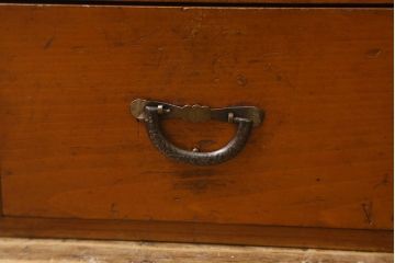 レトロ家具　昭和レトロ　上品な趣きが魅力的な小引き出し(小物収納、裁縫箱)(R-042561)