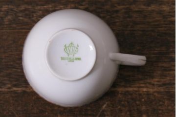 アンティーク雑貨　昭和初期　東洋陶器　カップ&ソーサー4客(トートー、TOTO)(R-042569)