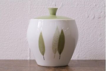 アンティーク雑貨　昭和レトロ　ノリタケ(Noritake)　若杉シリーズ　カップ&ソーサー5客(シュガーポット、シュガースプーン)(R-042570)