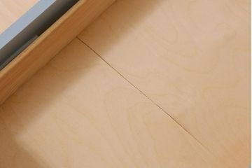 北欧ヴィンテージ　ペイント家具　チーク材　さわやかなペイントがお洒落なチェスト(引き出し・サイドチェスト、ビンテージ)(R-042584)