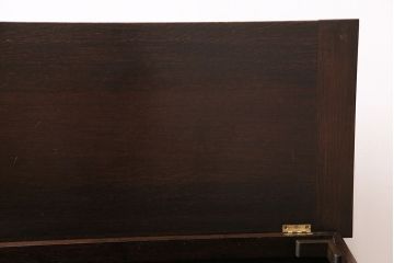 ヴィンテージ家具　イギリスビンテージ　オーク材　濃淡のある木色が存在感を放つブランケットボックス(収納箱、ローボード、センターテーブル、ダイニングベンチ)(R-042586)