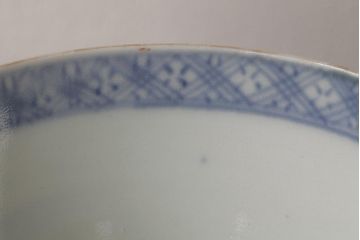 アンティーク雑貨　江戸期　古伊万里　色絵染付蓋茶碗2客セット(和食器)(R-042588)