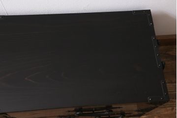 和製アンティーク　明治大正期　前面ケヤキ材　刀箪笥をリメイクしたサイドボード(リビングボード、チェスト、収納棚、テレビボード)(R-042596)