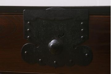 和製アンティーク　明治大正期　前面ケヤキ材　刀箪笥をリメイクしたサイドボード(リビングボード、チェスト、収納棚、テレビボード)(R-042596)