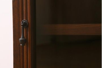 和製アンティーク　大正昭和初期　栗材　珍しいコンパクトサイズの収納棚(飾り棚、サイドキャビネット)(R-042599)
