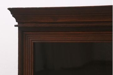 和製アンティーク　大正昭和初期　栗材　珍しいコンパクトサイズの収納棚(飾り棚、サイドキャビネット)(R-042600)