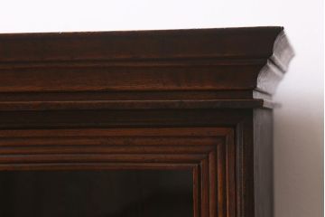 和製アンティーク　大正昭和初期　栗材　珍しいコンパクトサイズの収納棚(飾り棚、サイドキャビネット)(R-042600)